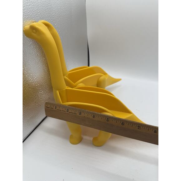 Set of 2 Dinosaur Taco Holders – Yellow Brontosaurus Stands - Picture 7 of 7